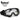 Antiglare Goggles MA-86, Black - Clear-Wosport-