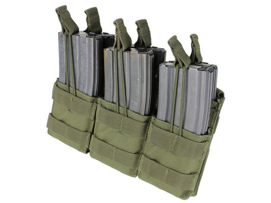 Triple Stacker Open-Top 6xM4/6xM16 Mag MOLLE Pouch OD
