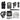 Baofeng UV-5R Radio (VHF,UHF) - Black Radio ricetrasmittenti BAOFENG