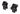 Tri-Side Rail 25.4mm / 30mm Mount Rings - Black Mounts Aim-O
